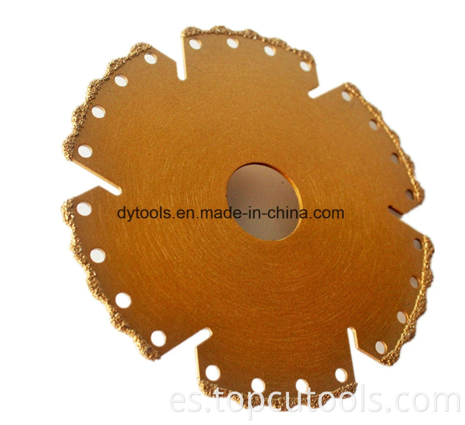 Diamante Disc/Saw Blade/cuchilla de diamante de vacío Breaded